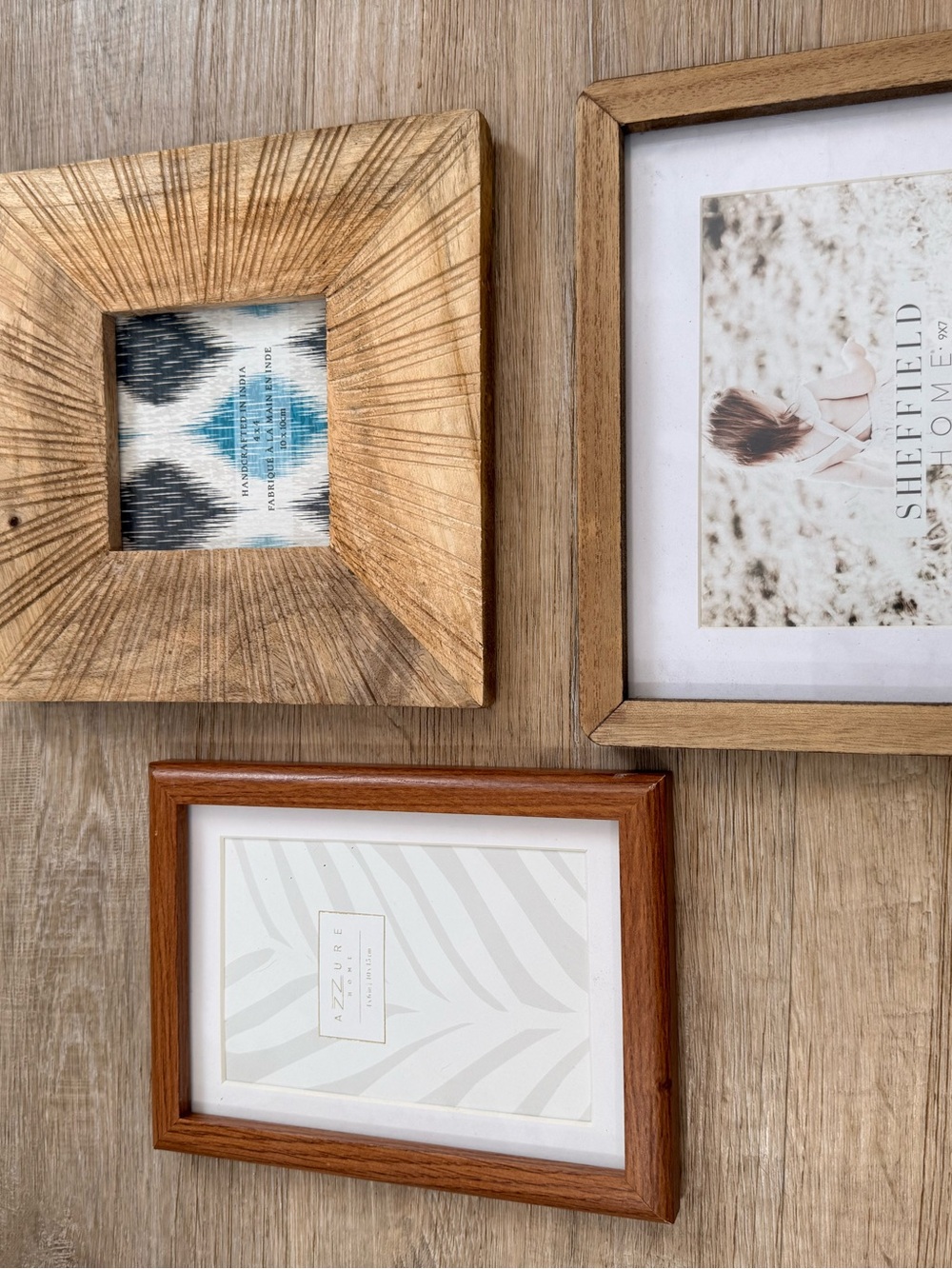 Wood Decorative Picture Frame — Brown and Natural Tones